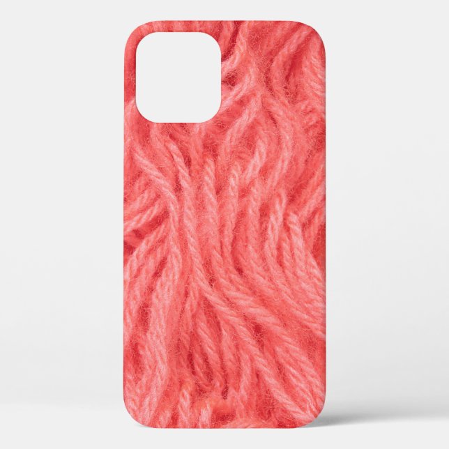 Pink Flamingo Yarn Case-Mate iPhone Case (Back)