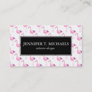 Pink Flamingos 2 Business Card