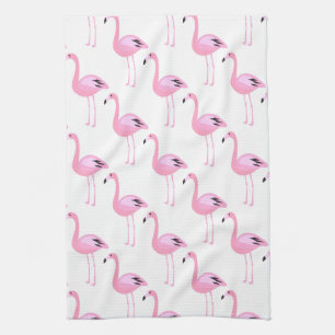 Pink Flamingos 2 Tea Towel
