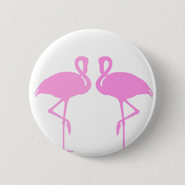 Pink Flamingos 6 Cm Round Badge (Front)
