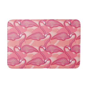 Pink Flamingos Bath Mat
