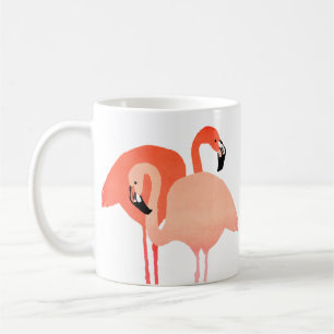 Pink Flamingos Beach Wedding Coffee Mug