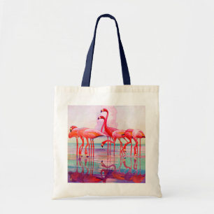 Pink Flamingos by Francis Lee Jaques Tote Bag
