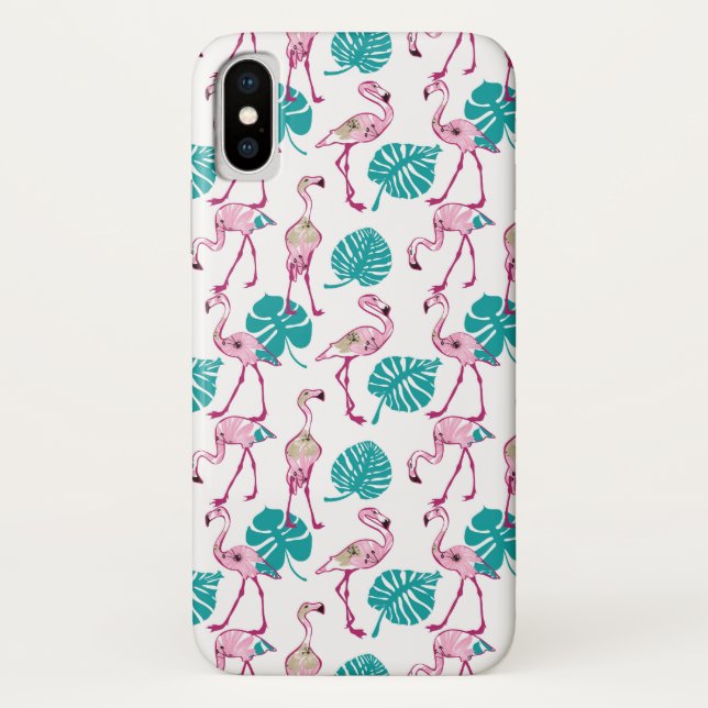 Pink Flamingos Case-Mate iPhone Case (Back)