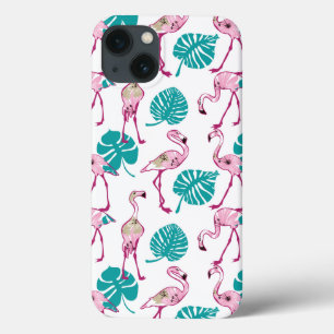 Pink Flamingos iPhone 13 Case