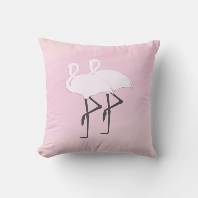 Pink Flamingos Cushion (Front)