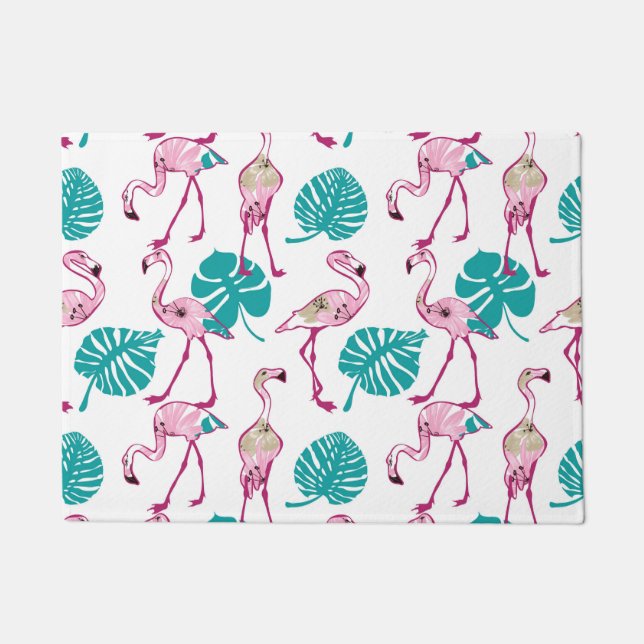 Pink Flamingos Doormat (Front)
