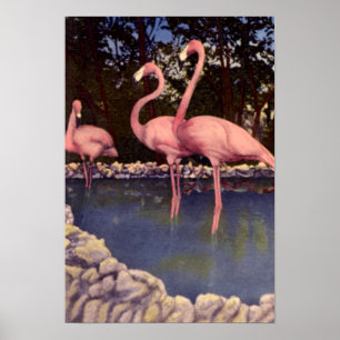 Pink Flamingos, Florida Poster