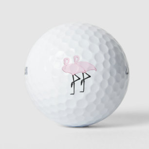 Pink Flamingos Golf Balls