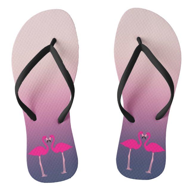 Pink Flamingos In Love Thongs (Footbed)