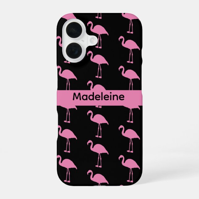 Pink Flamingos iPhone 16 Case (Back)