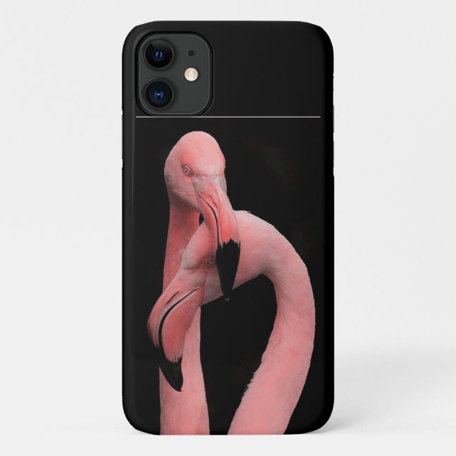 Pink flamingos iPhone case (Back)