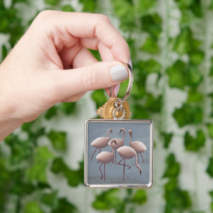 Pink Flamingos Keychain Serengeti Safari