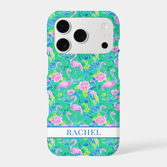 Pink Flamingos Monogrammed (Back)