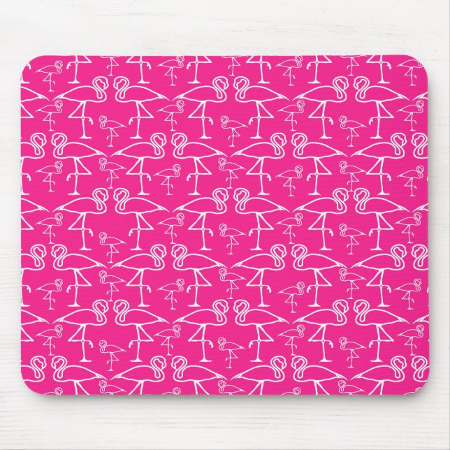 Pink Flamingos Mouse Pad (Front)