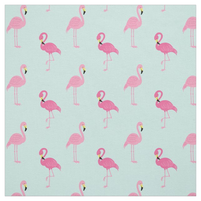 Pink Flamingos Pattern Fabric (Swatch)