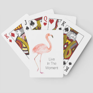 Pink Flamingos Personalized  Playing Cards