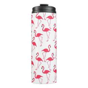 Pink Flamingos Thermal Tumbler