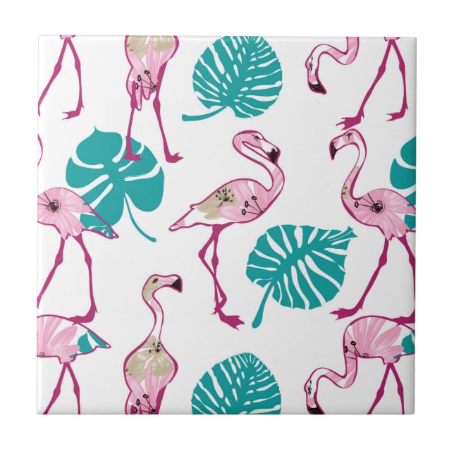 Pink Flamingos Tile (Front)