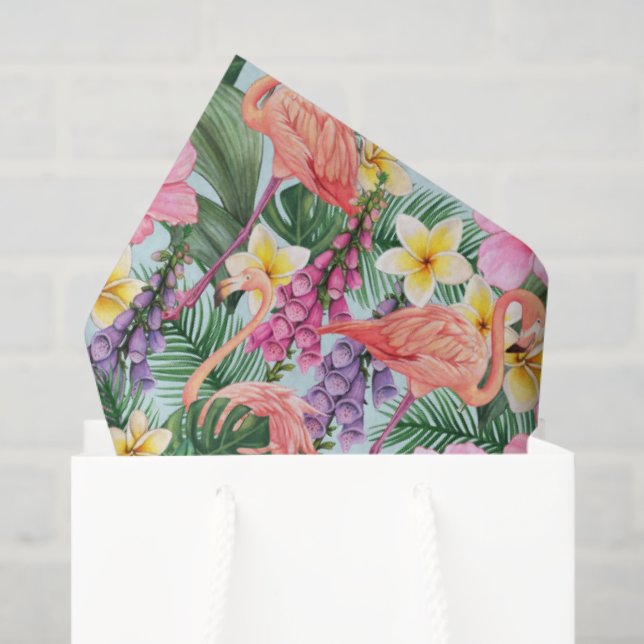 Pink Flamingos  Tissue Paper (Gift Bag)
