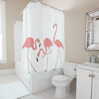 Pink Flamingos Tropical Birds