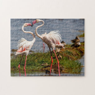 Pink Flamngoes. Jigsaw Puzzle