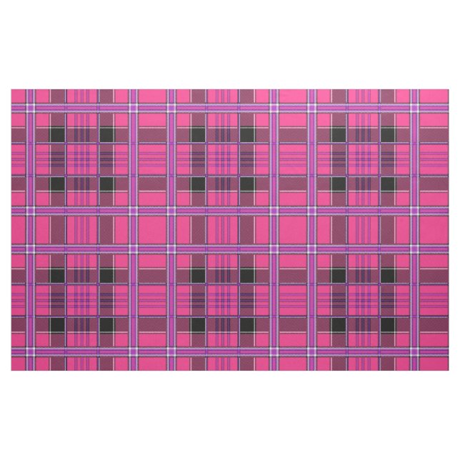 Pink Flannel Pattern Fabric (Fat Quarter)
