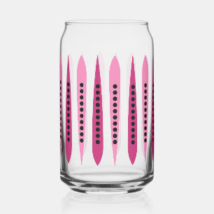 Pink Flare Drinkware Set Can Glass