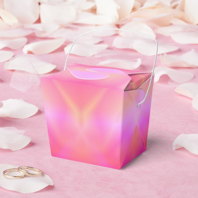 Pink Flare Favour Box (Wedding)