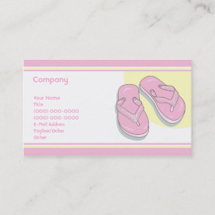 Pink Flip Flops Business Card