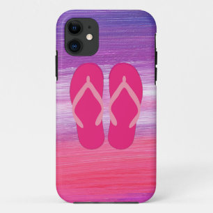Pink Flip-Flops iPhone 11 Case