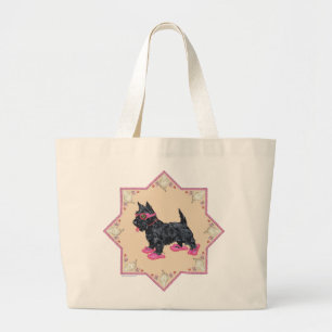 Pink Flip Flops Large Tote Bag