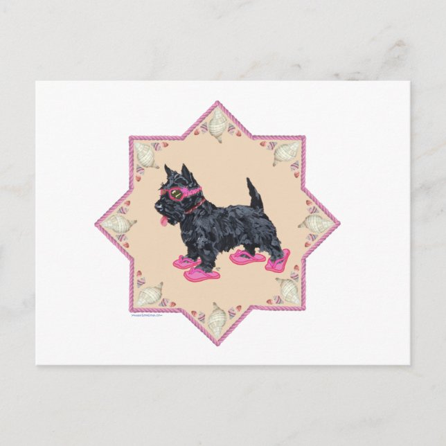 Pink Flip Flops Postcard (Front)