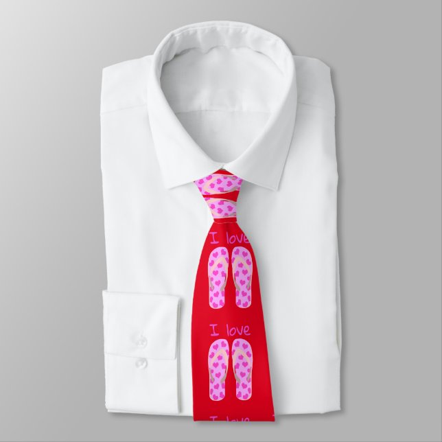 Pink Flip-Flops Thunder_Cove Tie (Tied)