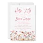 Pink Floral 70th Birthday Party