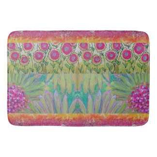 Pink Floral Abstract-2 Bath Mat