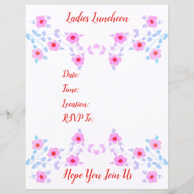 Pink Floral Accented (Front)