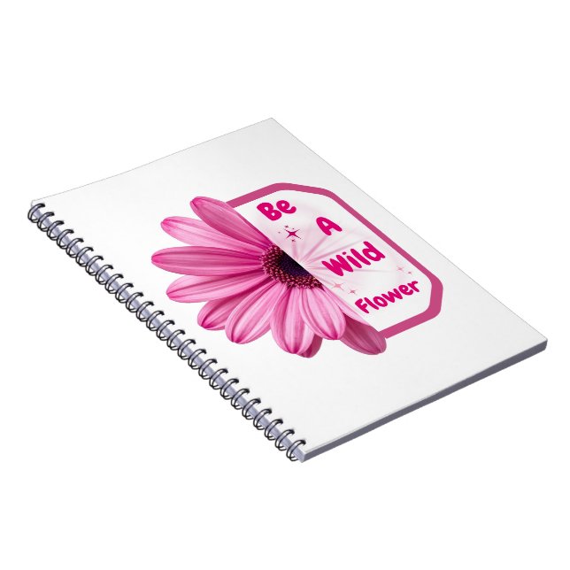 Pink Floral Aesthetic Journal Notebook (Right Side)