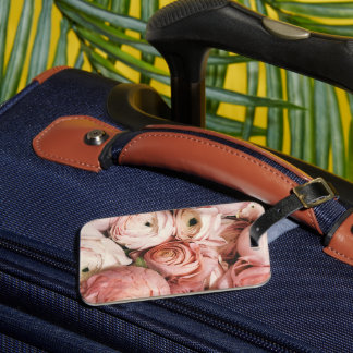 Pink Floral Air Freshener Luggage Tag