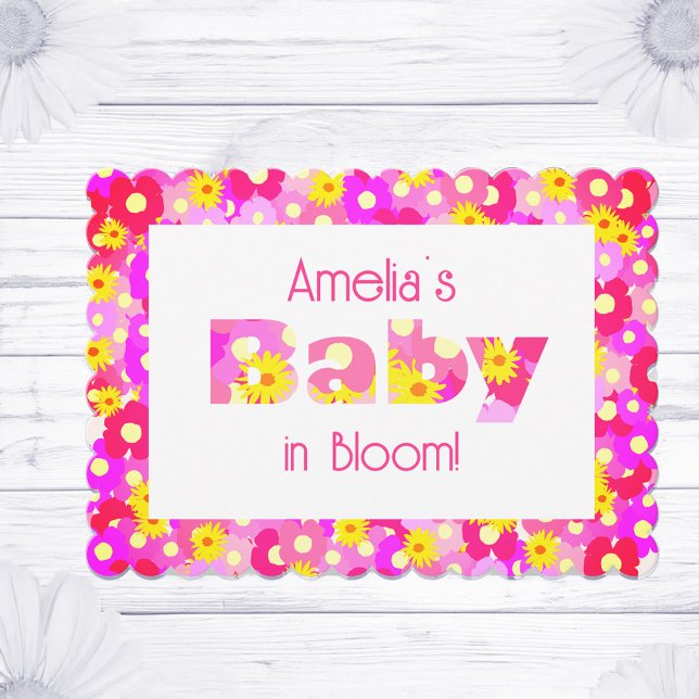 Pink Floral Baby Shower Invitation (Creator Uploaded)