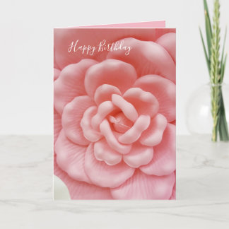 Pink Floral Birthday Card