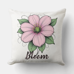 Pink Floral Bloom Cushion