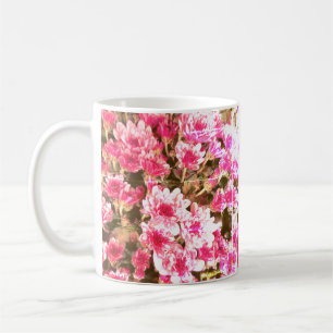 Pink Floral Bloom Pattern – Soft Botanical Design Coffee Mug