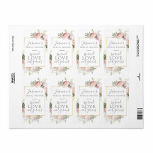 Pink Floral Bridal Shower Spread Love Not Germs