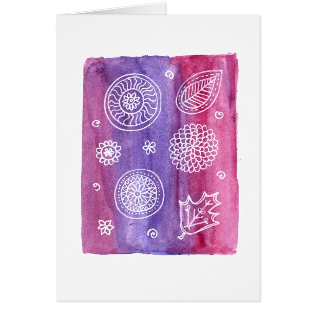 Pink Floral Card (Front)