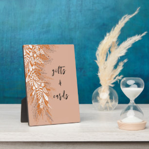 Pink Floral Cards and Gifts Tabletop Sign Plaque