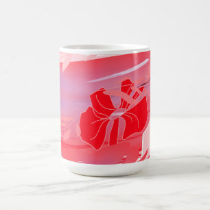 Pink Floral Ceramic Mug