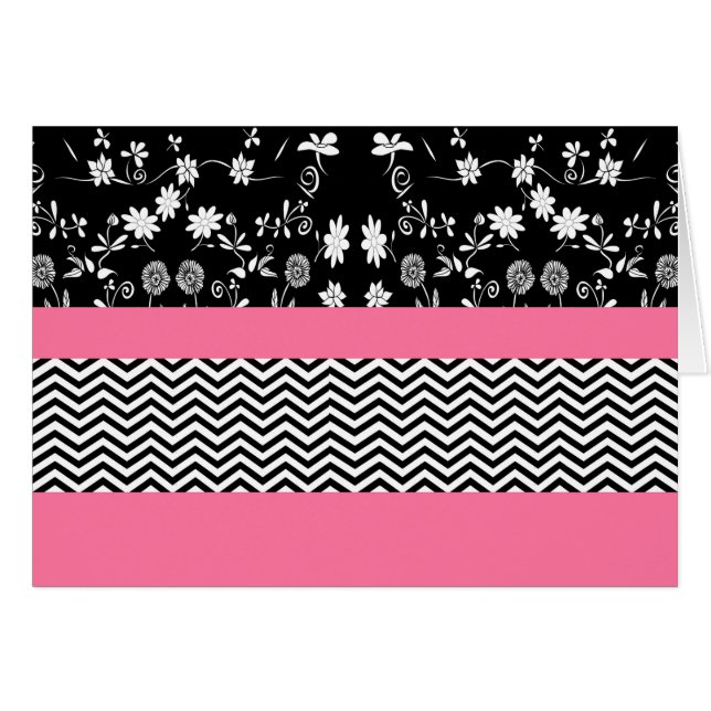 pink floral chevron (Front Horizontal)