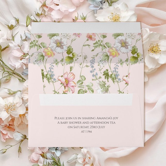 Pink Floral Chinoiserie Envelope (Creator Uploaded)