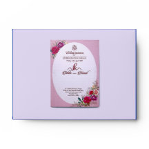 Pink Floral Colourful Wedding Invitation Cards
